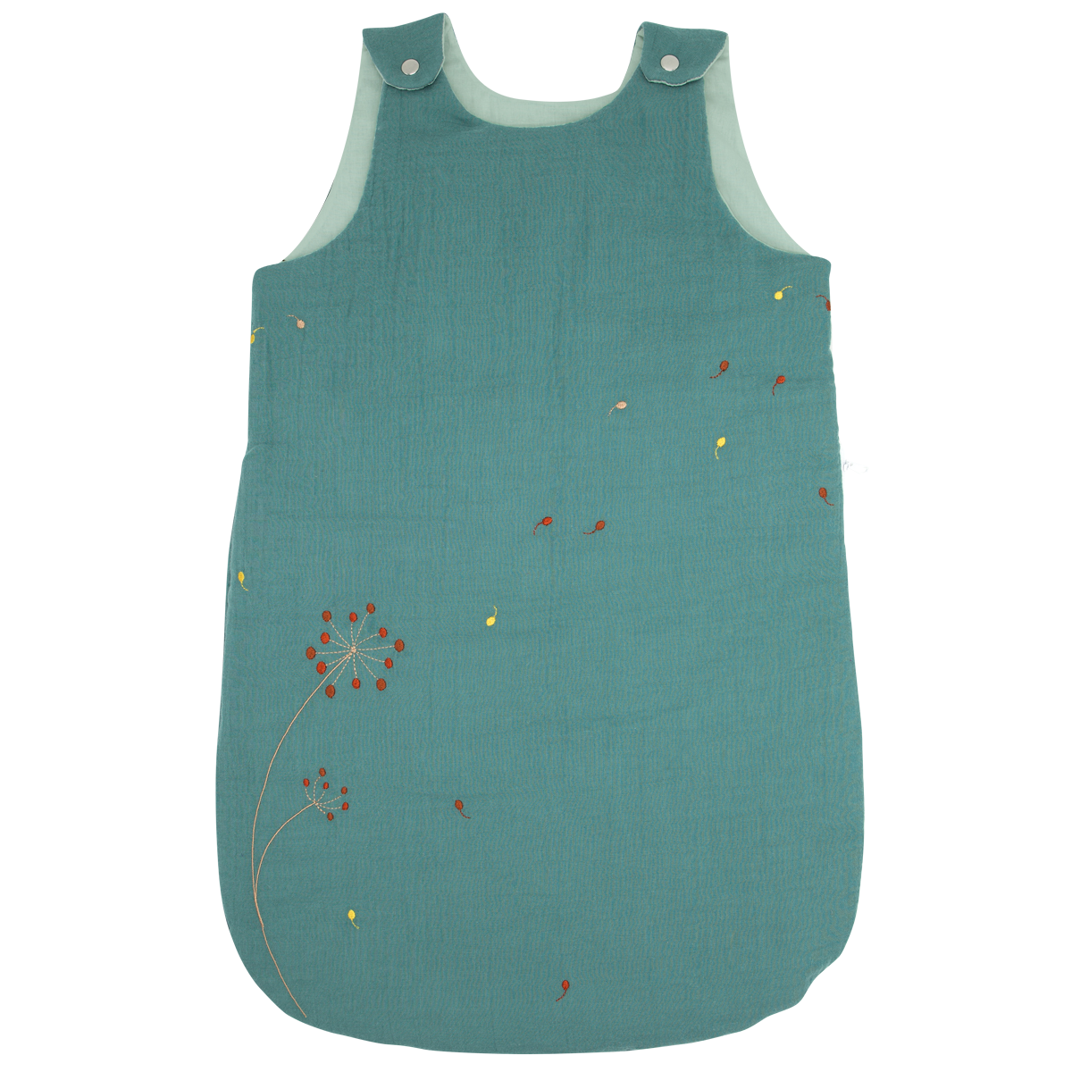 Gigoteuse brodÃ©e hiver 0-6m Bleu CÃ©ladon L'Oiseau Bateau