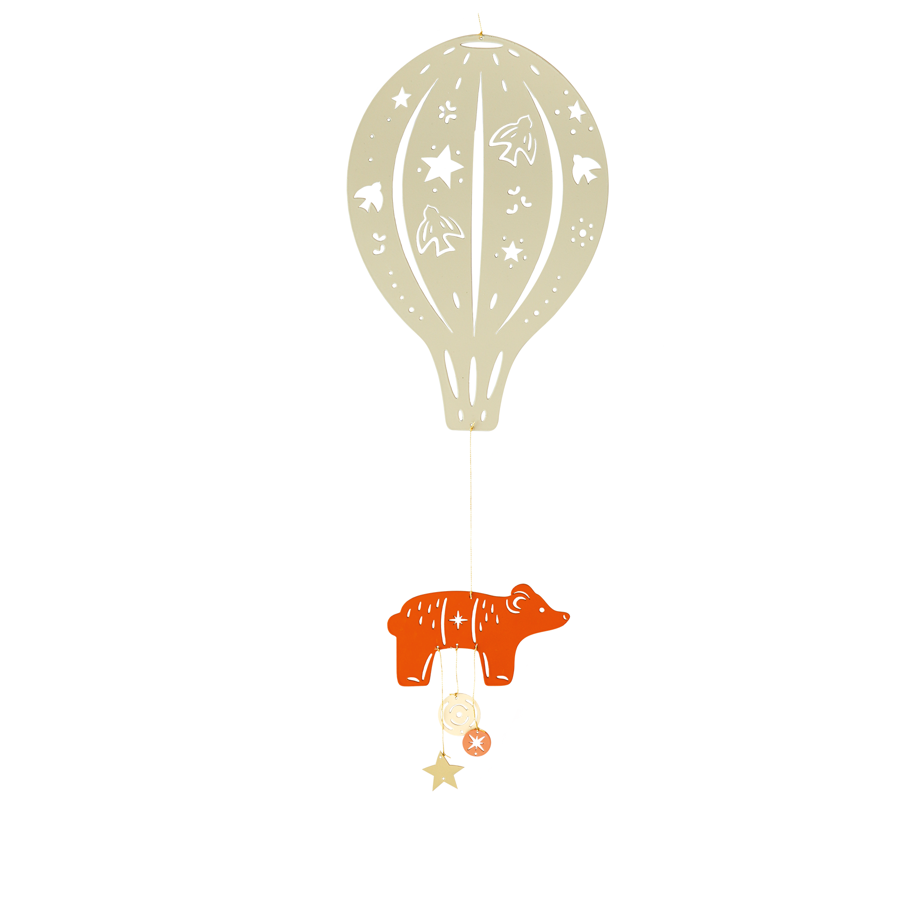 Mobile montgolfiÃ¨re ours gris perle L'Oiseau Bateau