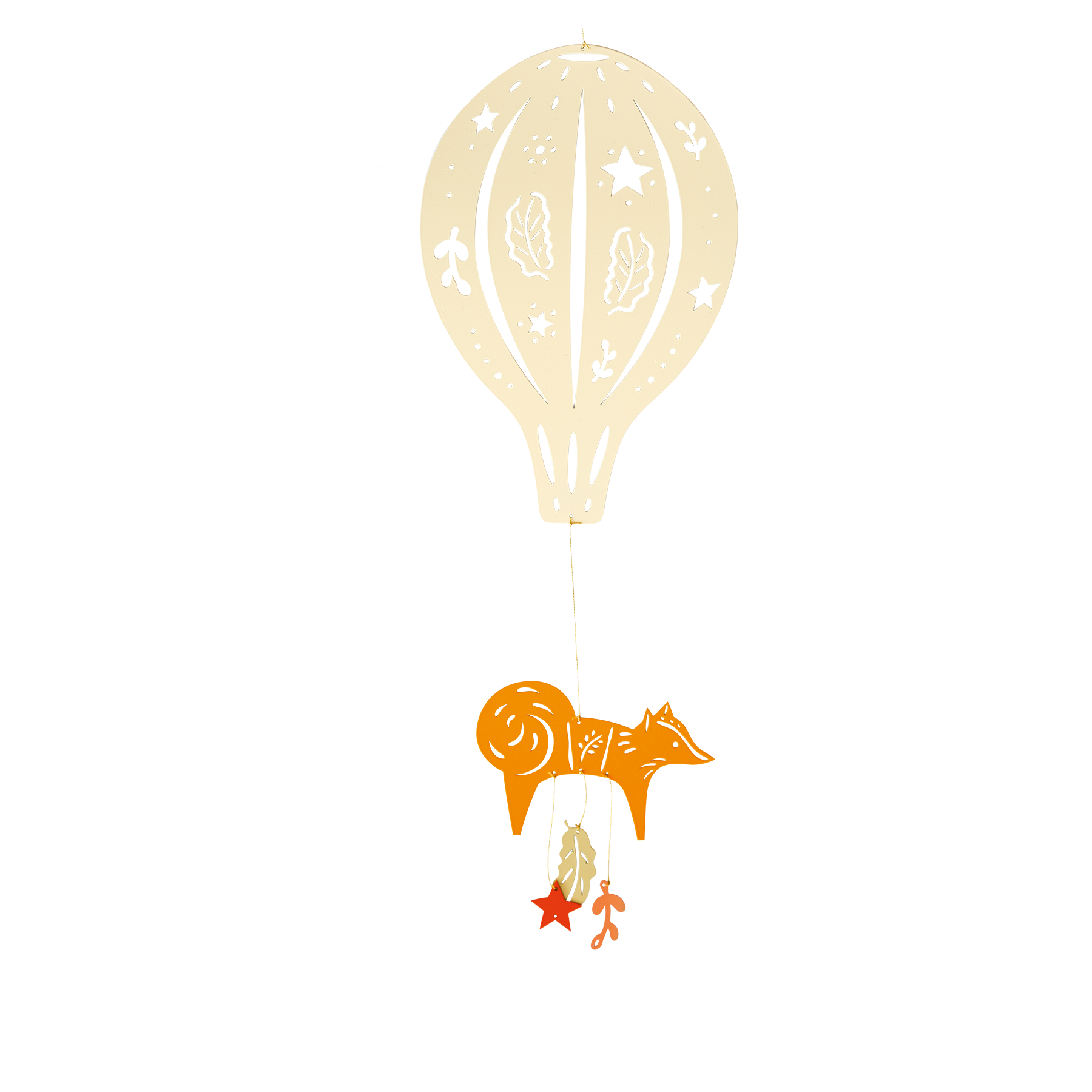 Mobile montgolfière renard ivoire L'Oiseau Bateau