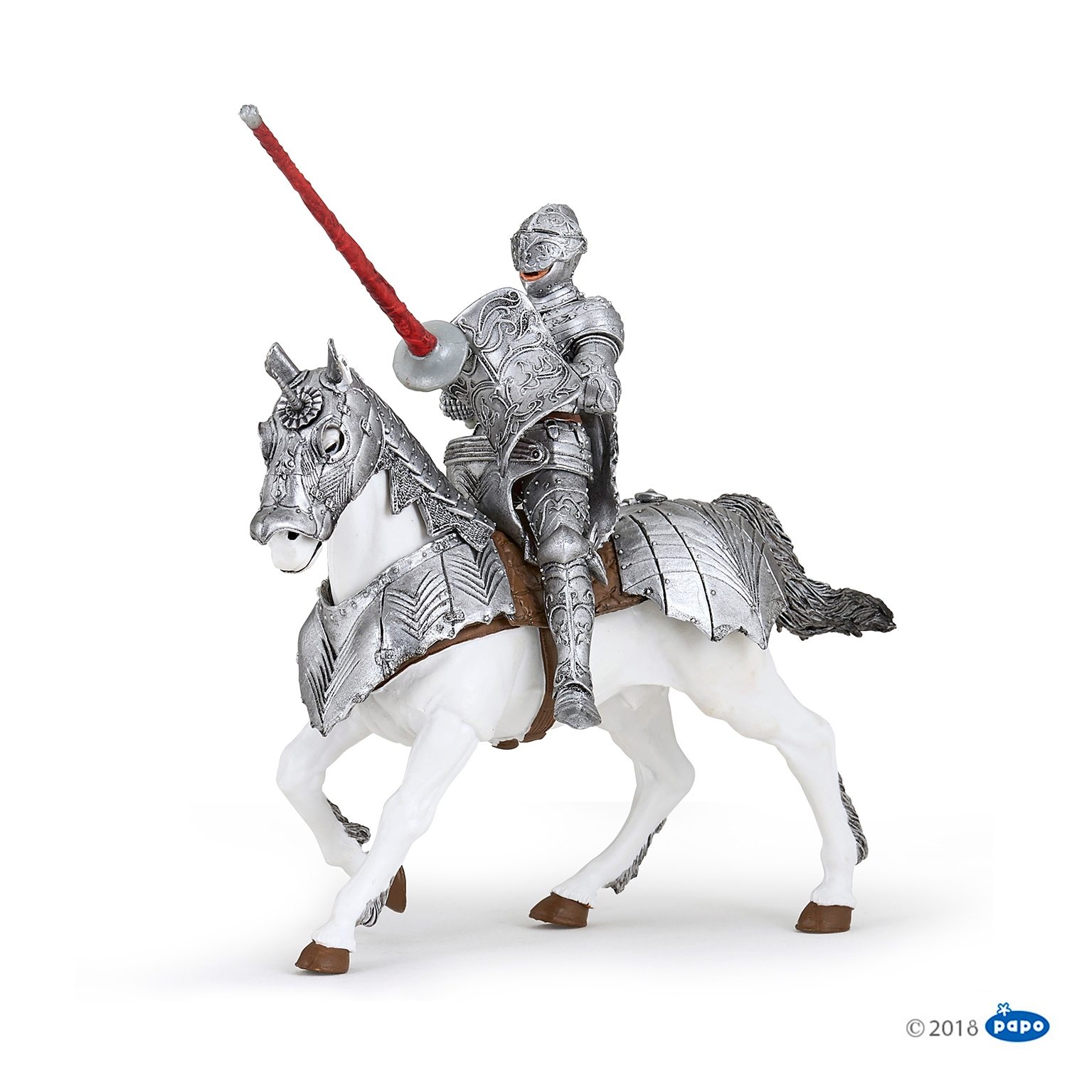 Figurine Cheval en armure Papo