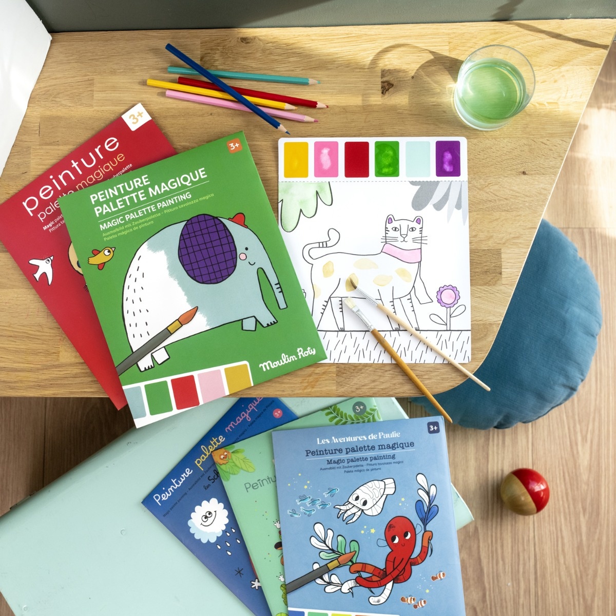 Peinture palette magique Les Toupitis Moulin Roty