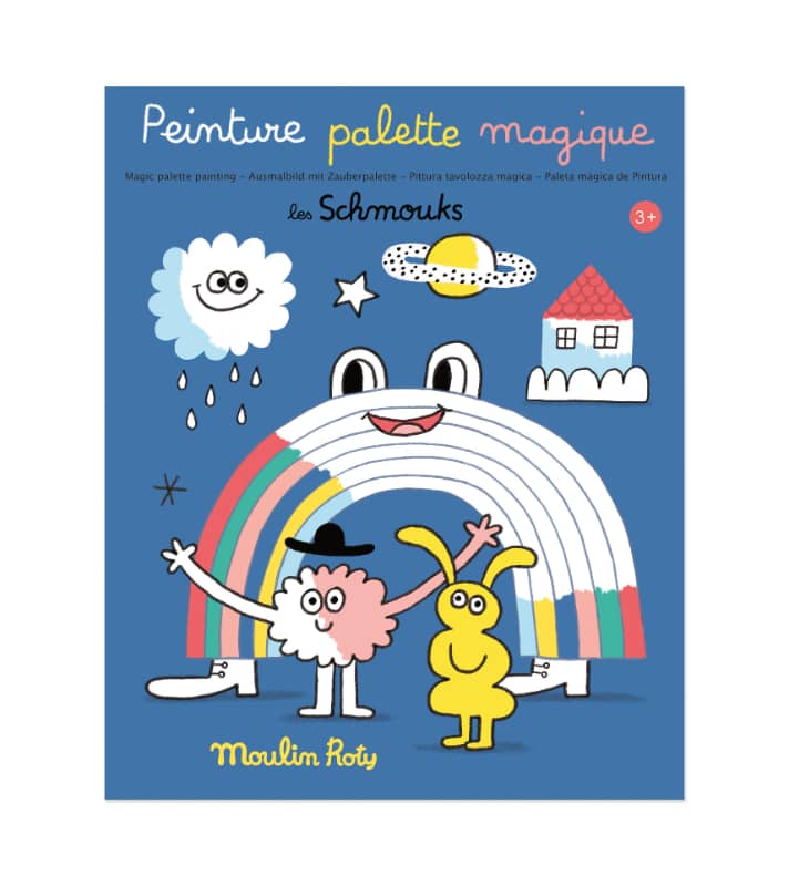 Peinture palette magique Les Schmouks Moulin Roty