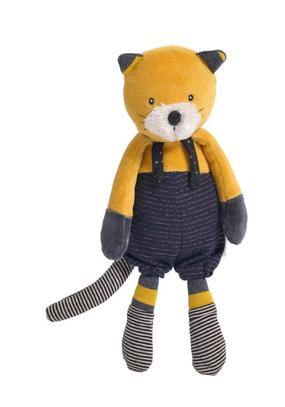 Peluche chat moutarde Lulu Les Moustaches Moulin Roty