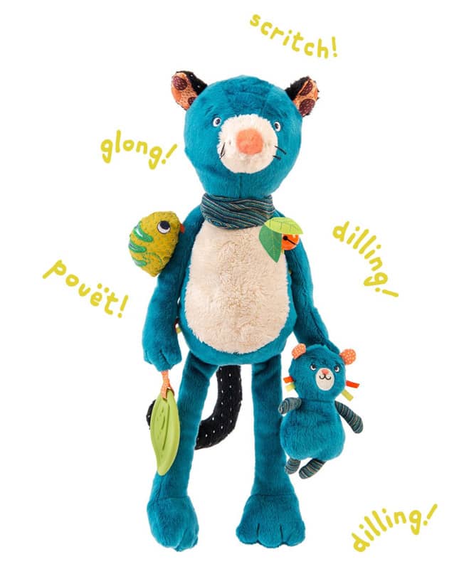 Peluche d'activites Zimba Dans la jungle Moulin Roty