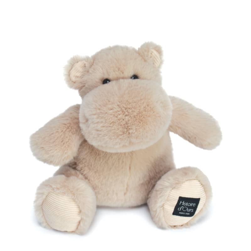 Peluche Hippopotame 25cm beige sable Histoire d'Ours