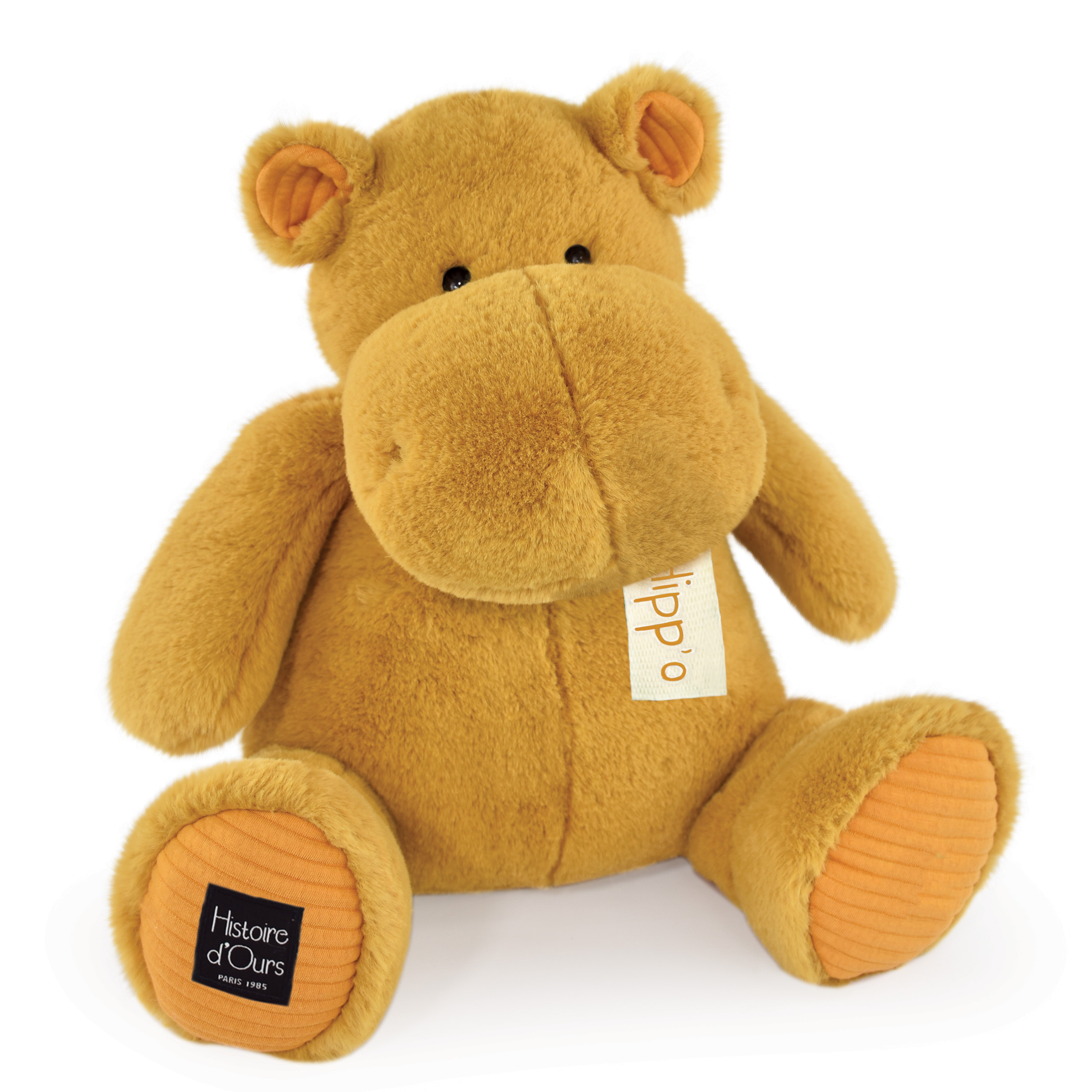 Peluche Hippopotame 40 cm ocre Histoire d'Ours