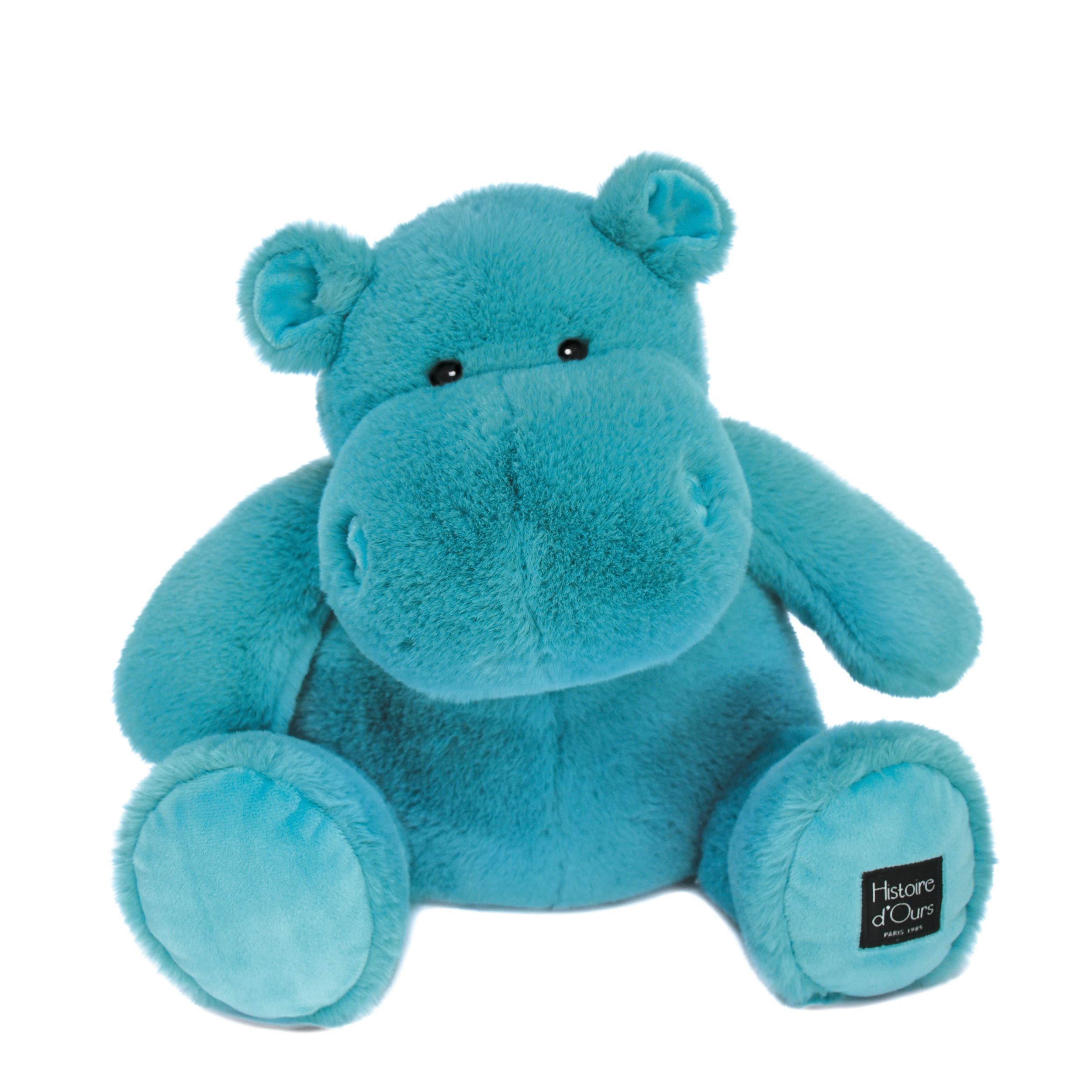 Peluche Hippopotame 40 cm vert emeraude Histoire d'Ours