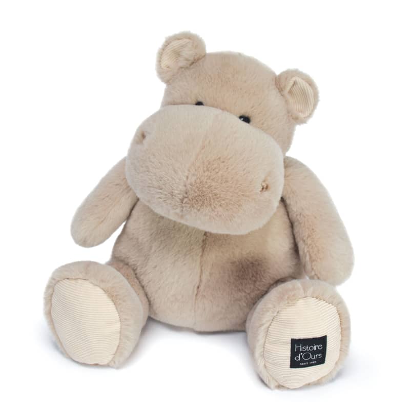Peluche Hippopotame 40cm beige sable Histoire d'Ours