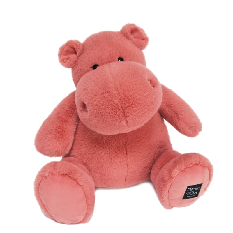 Peluche Hippopotame 40cm terracotta Histoire d'Ours