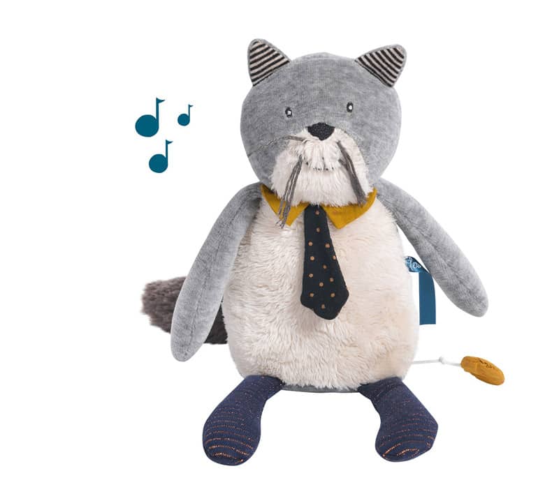 Peluche musicale chat Fernand Les Moustaches Moulin Roty
