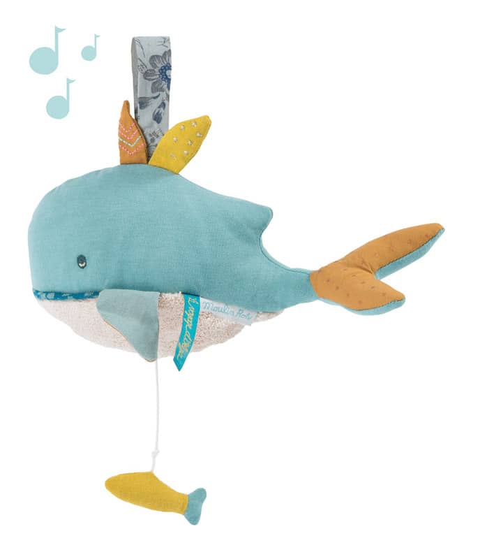 Peluche musicale Josephine la baleine Le Voyage d'Olga Moulin Roty