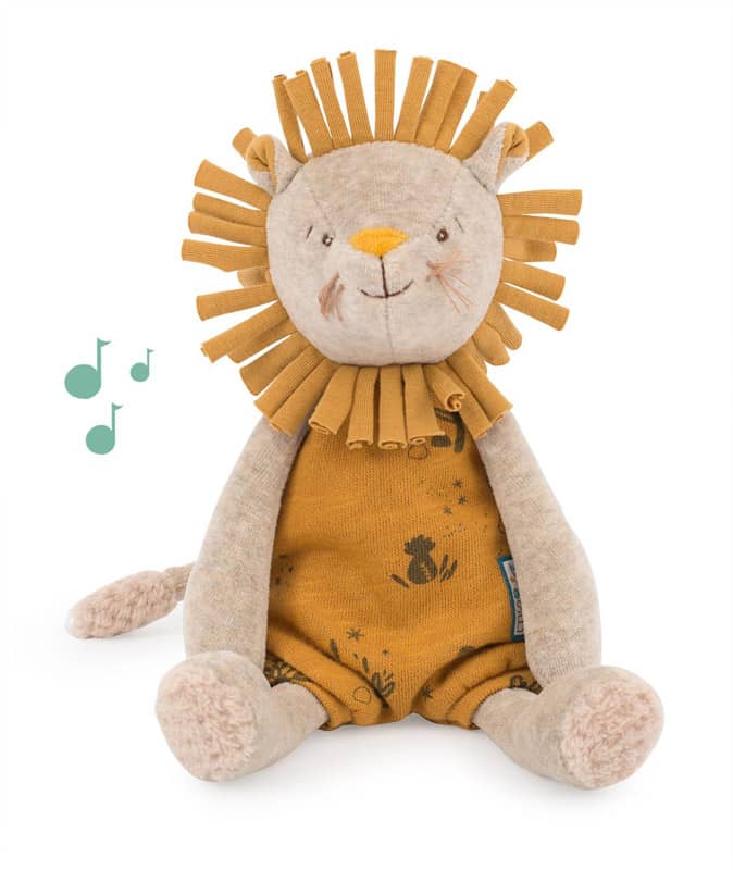 Peluche musicale Lion Sous mon baobab Moulin Roty