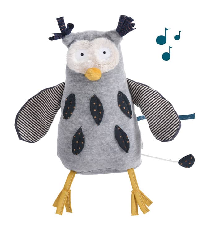 Peluche musicale Monsieur Hibou Les Moustaches Moulin Roty