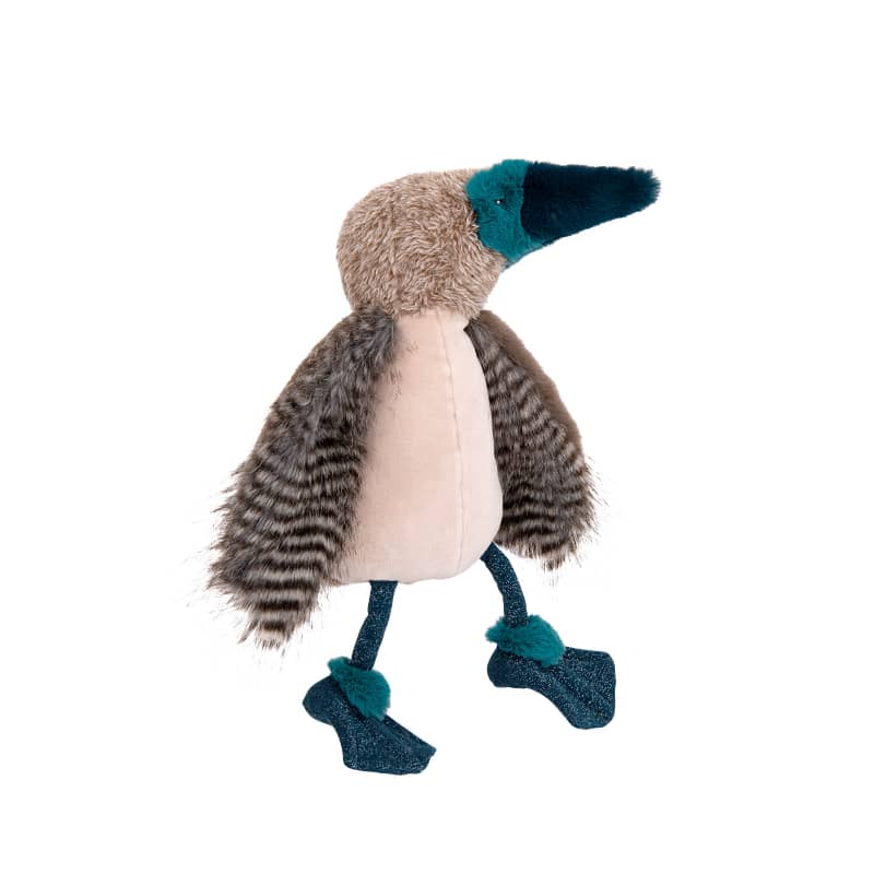 Peluche Oiseau fou a pieds bleus Tout autour du monde Moulin Roty