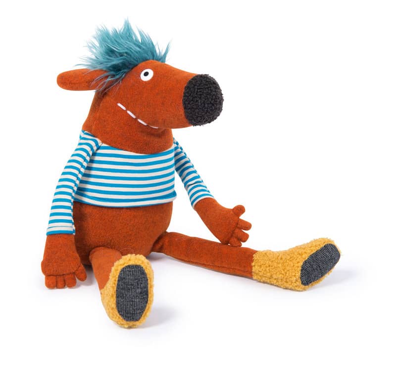 Peluche orange Pidou Les Schmouks Moulin Roty