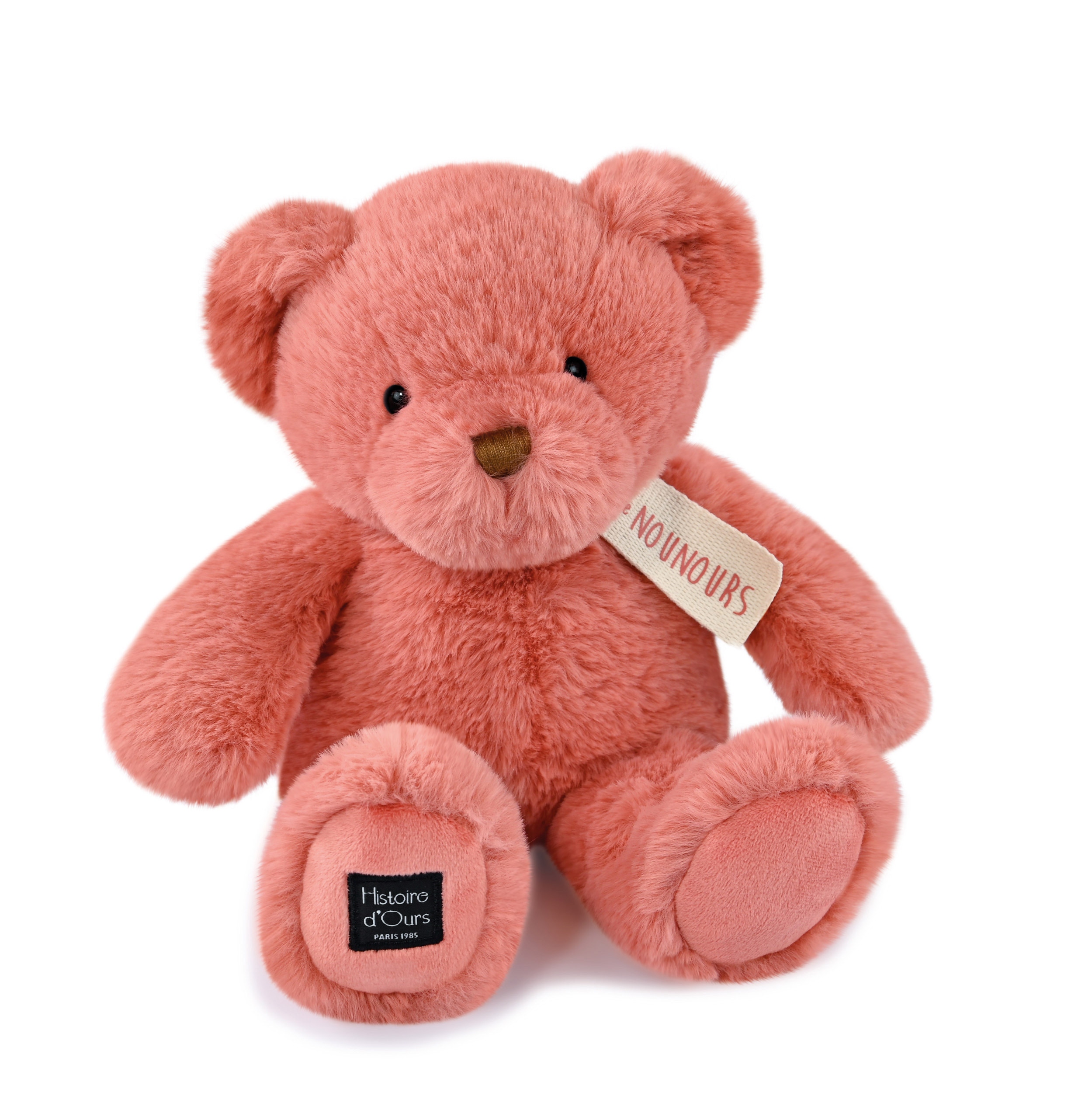 Peluche Ours rose 28 cm Histoire d'ours