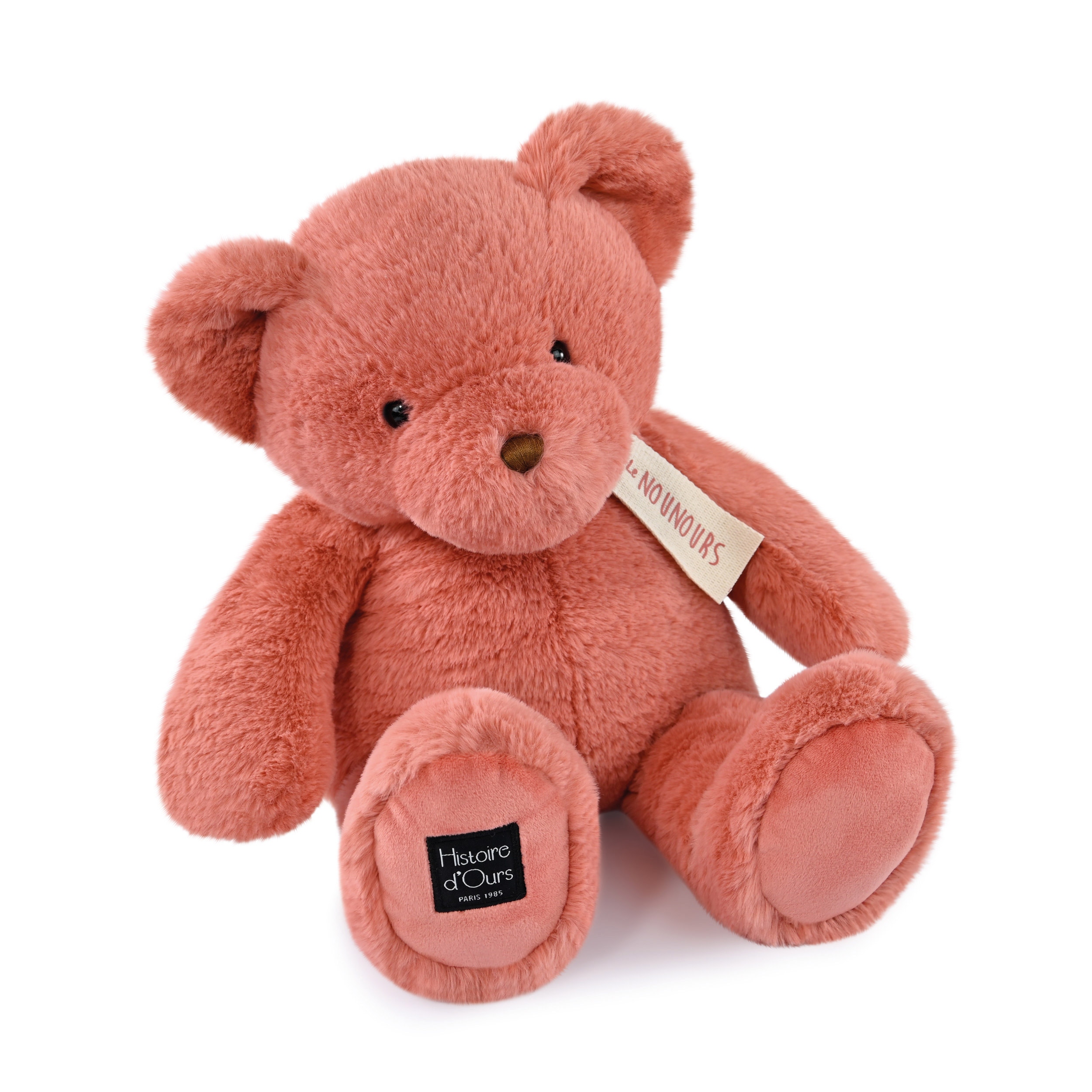Peluche Ours rose 40 cm Histoire d'ours