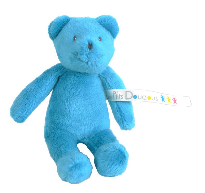 Peluche petit ours bleu Les P'tits Doudous de l'hopital Moulin Roty