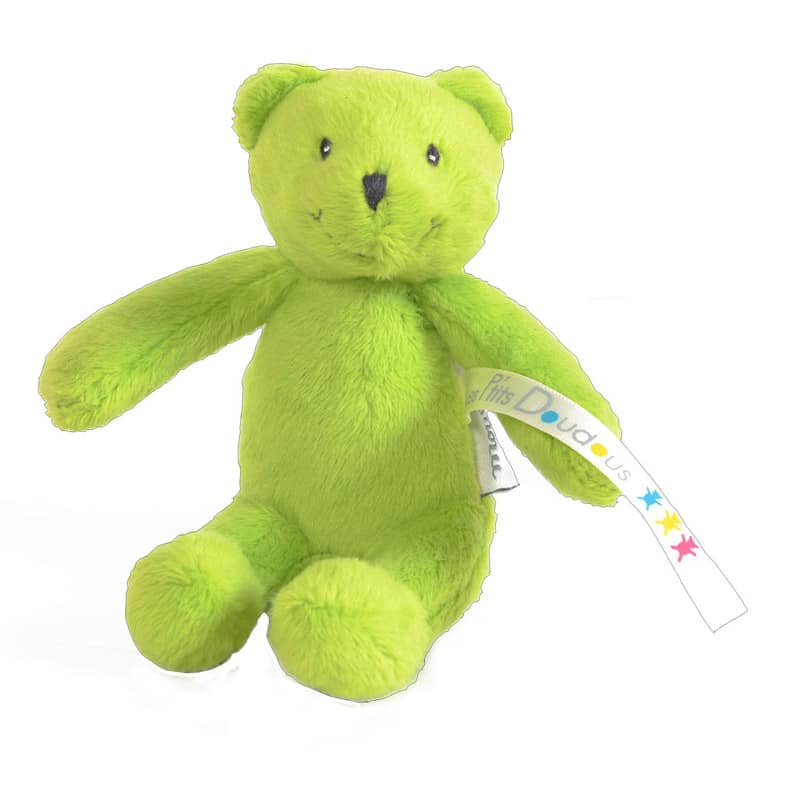Peluche petit ours vert Les P'tits Doudous de l'hopital Moulin Roty