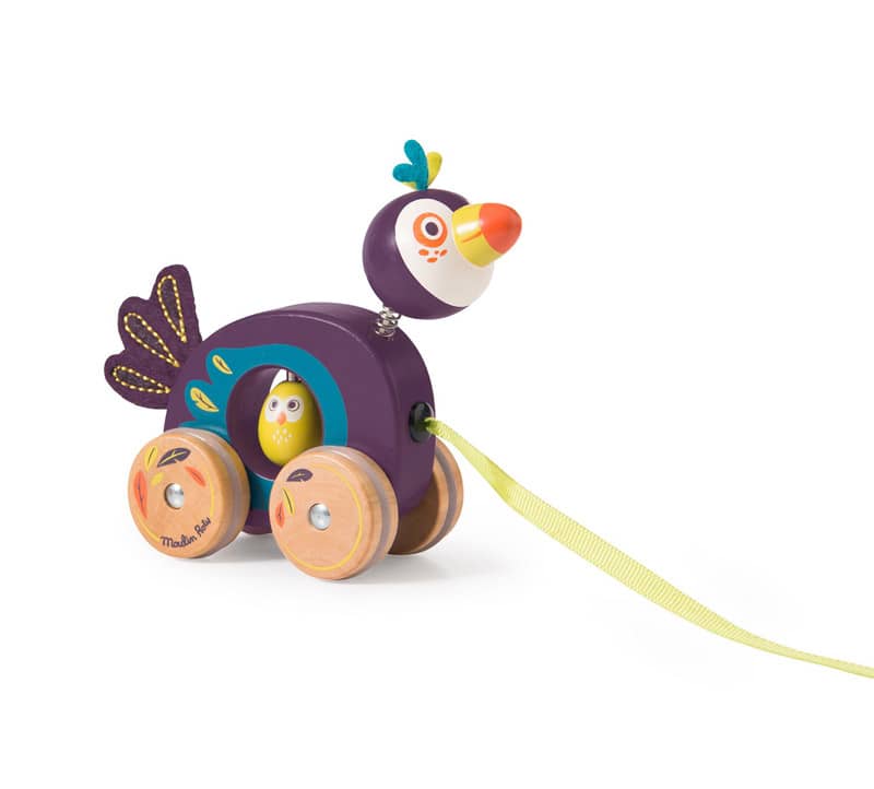 Petit jouet a tirer Pakou Dans la jungle Moulin Roty