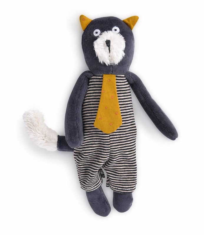 Petite peluche chat gris Alphonse Les Moustaches Moulin Roty