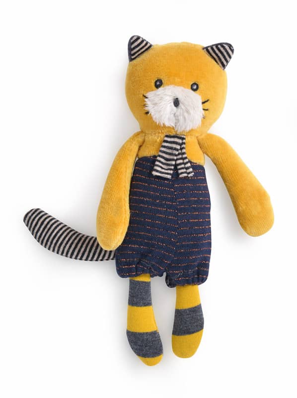 Petite peluche chat moutarde Lulu Les Moustaches Moulin Roty