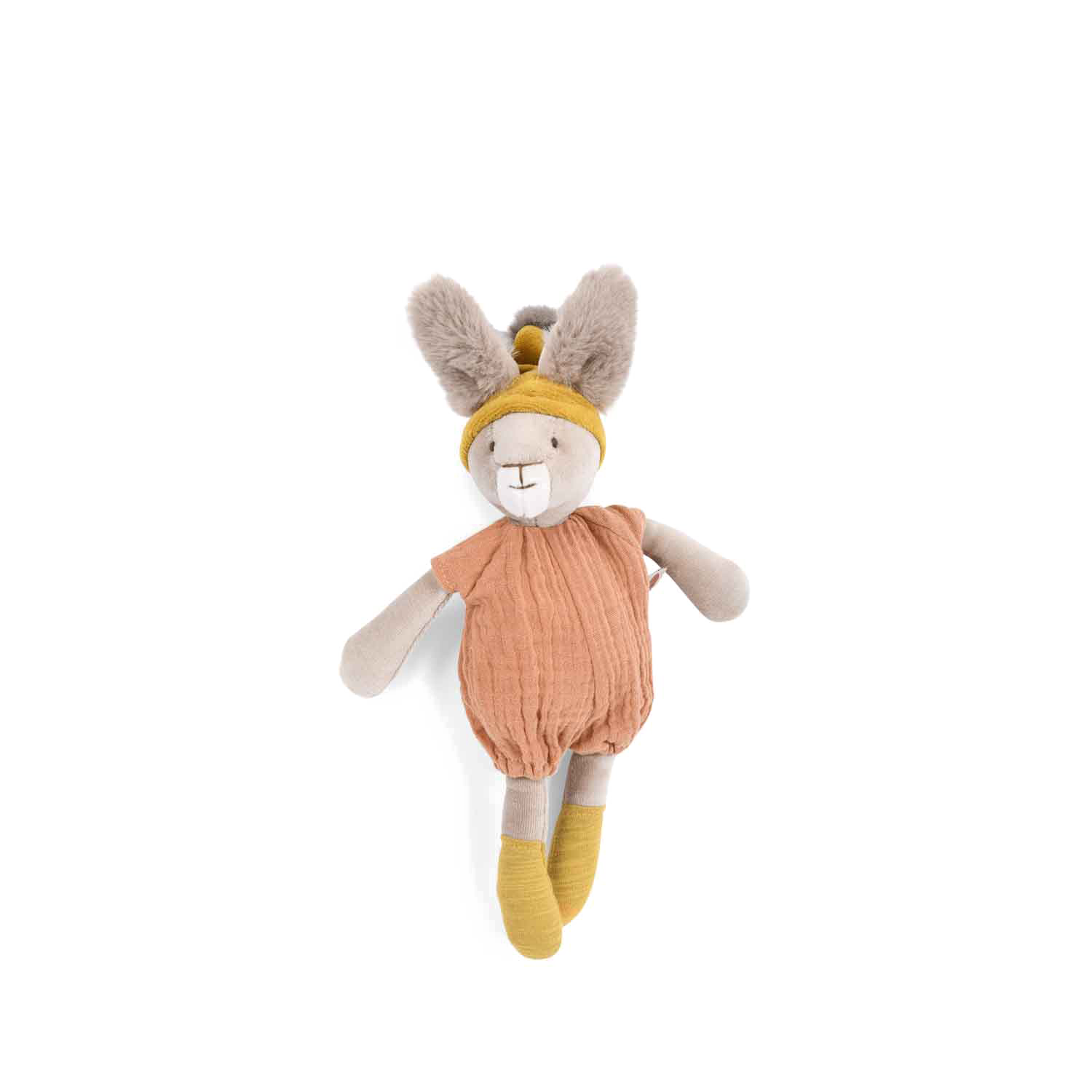 Petite peluche Lapin argile Trois petits lapins Moulin Roty