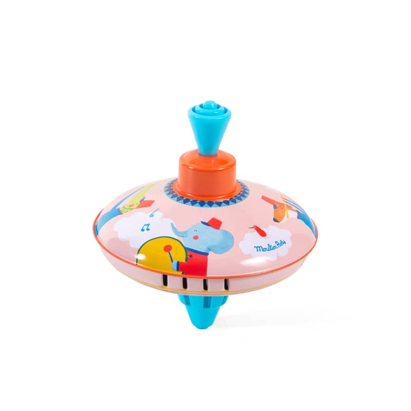 Petite toupie fanfare Les jouets metal Moulin Roty