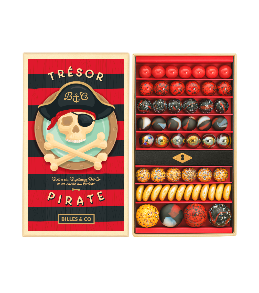 Coffret 85 billes Pirates Billes & Co