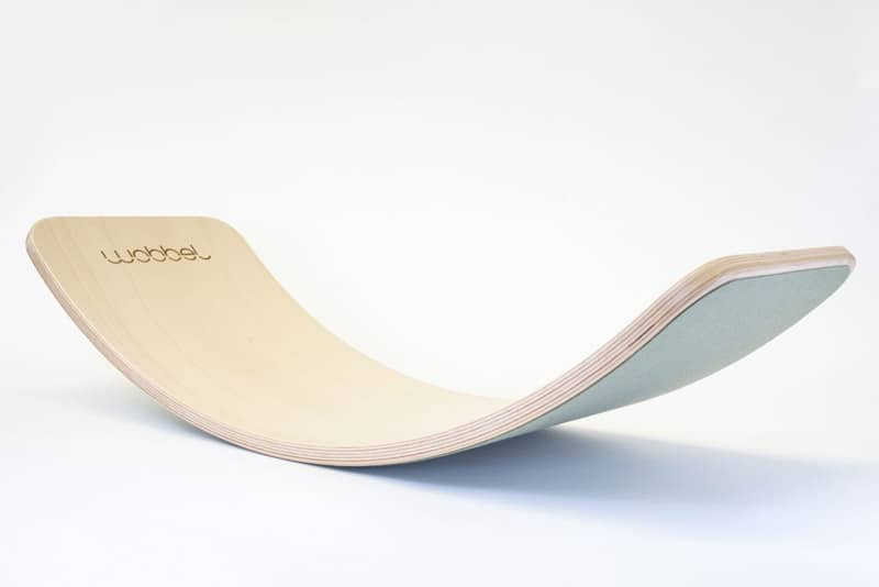 Planche d'equilibre avec feutrine verte Original transparent Wobbel