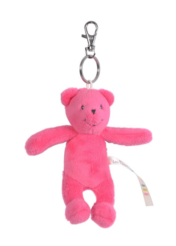 Portecles ours rose Les P'tits Doudous de l'hopital Moulin Roty