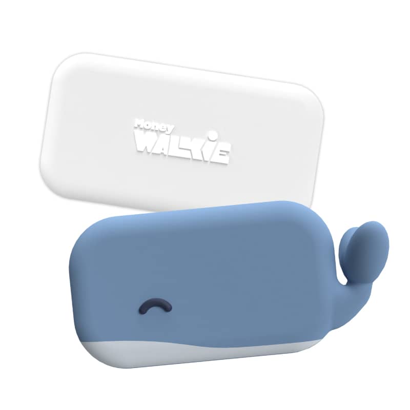 Portemonnaie enfant sans contact Walkie Baleine Money Walkie