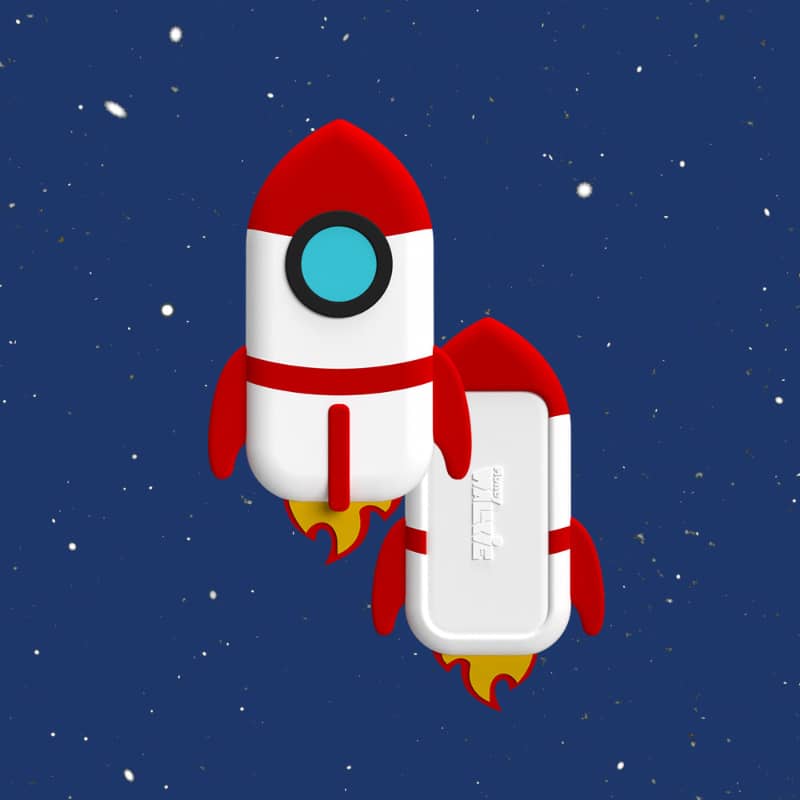 Portemonnaie enfant sans contact Walkie Fusee Money Walkie