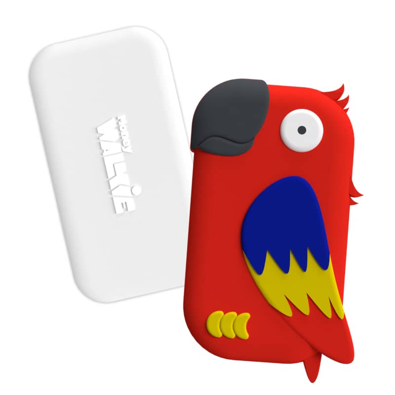 Portemonnaie enfant sans contact Walkie Perroquet Money Walkie