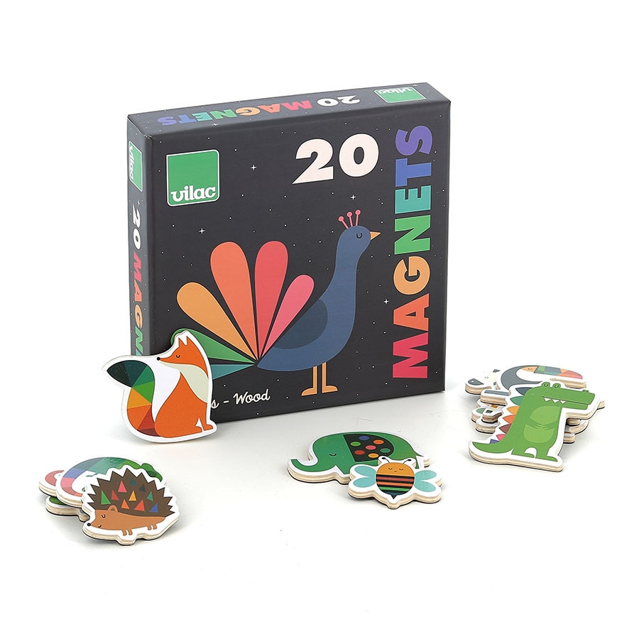20 magnets animaux Andy Westface Vilac