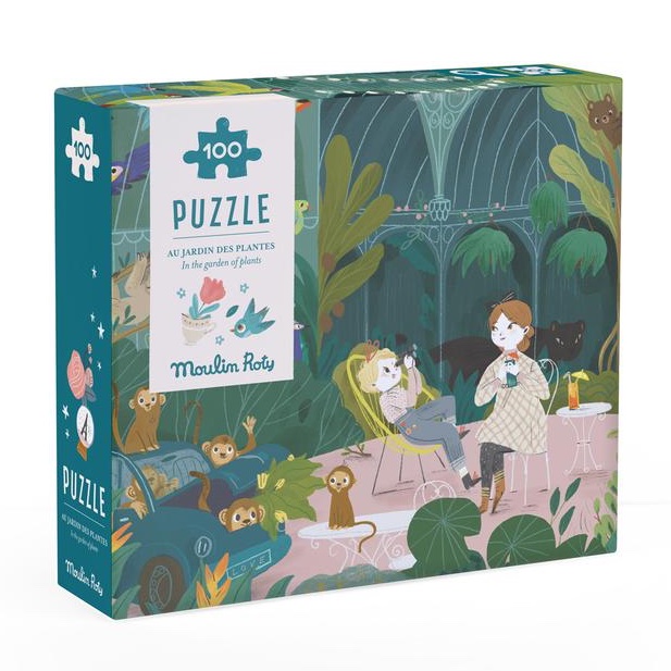 Puzzle Au jardin des plantes 100 pcs Les Parisiennes Moulin Roty