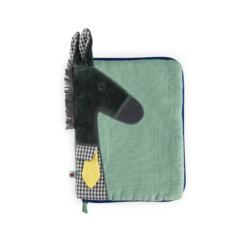 Protege carnet de sante Ane Pomme des bois Moulin Roty