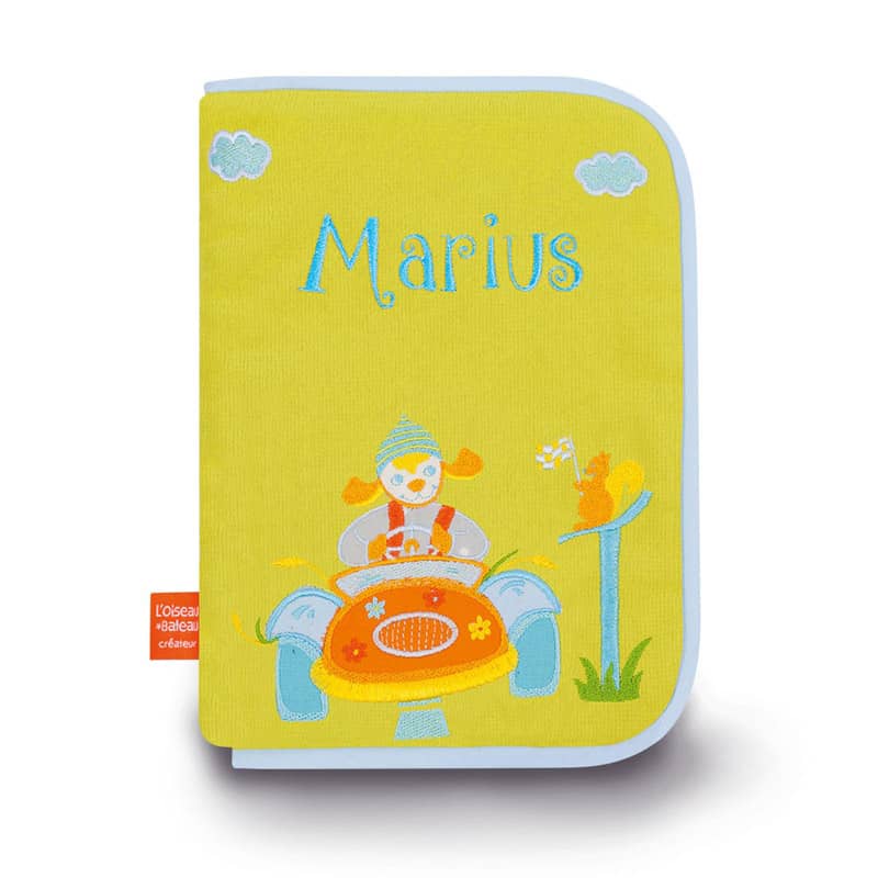 Protege carnet de sante Chien Tacot L'Oiseau Bateau