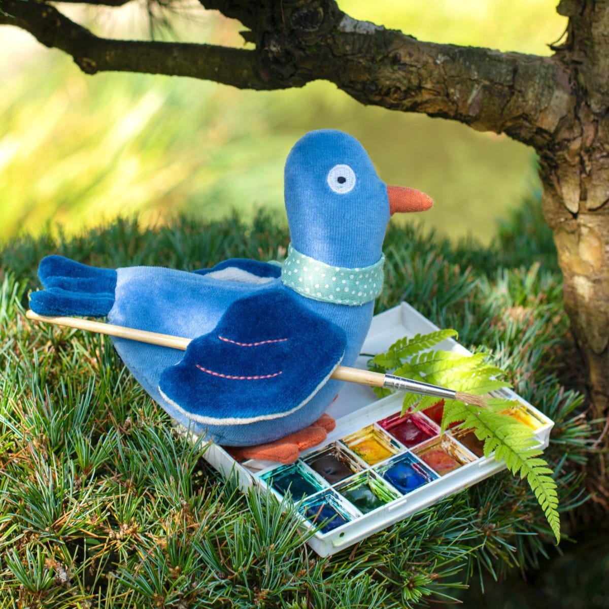 Hochet pigeon Michel Puce & Pilou Moulin Roty