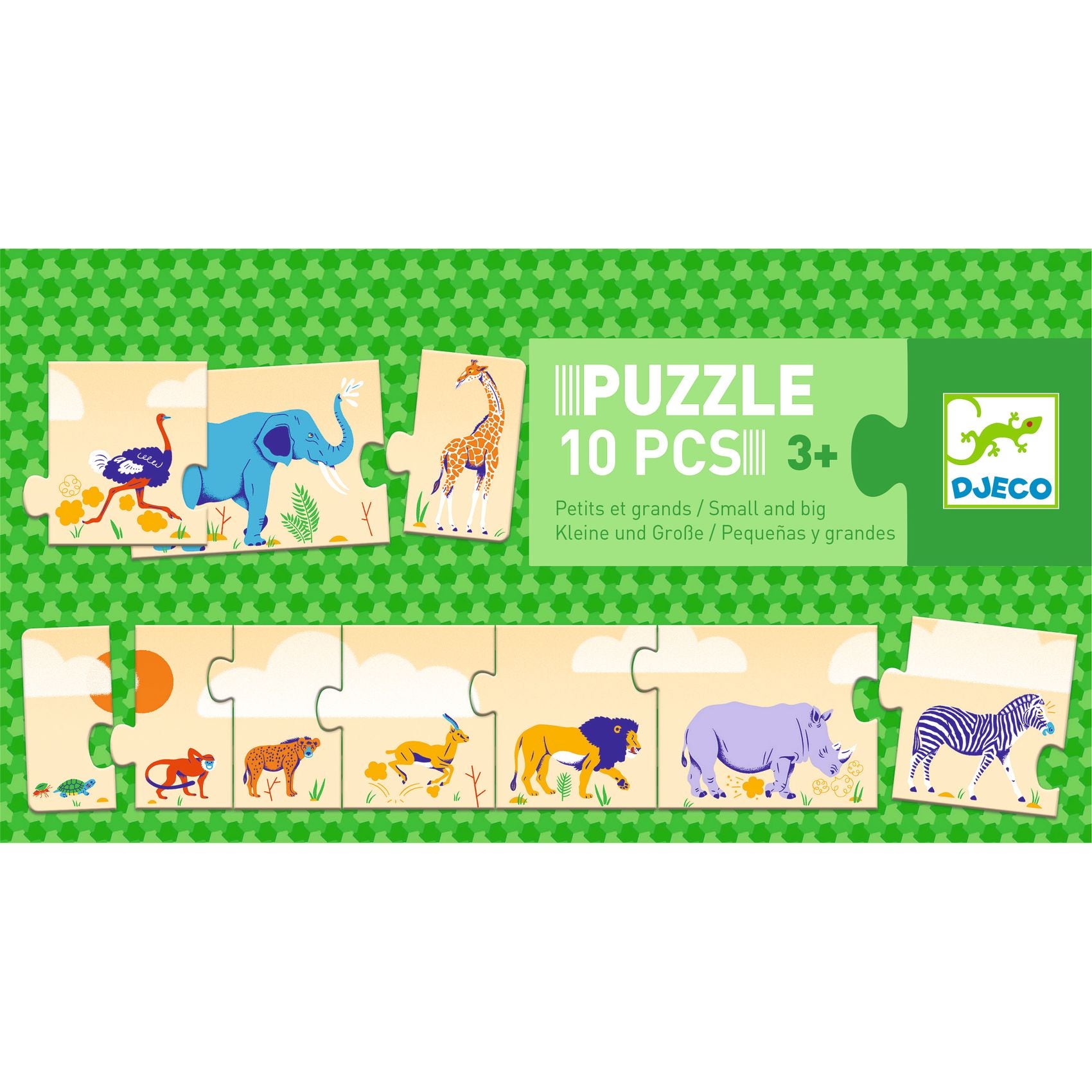 Puzzle 10 pcs Petits et grands Djeco