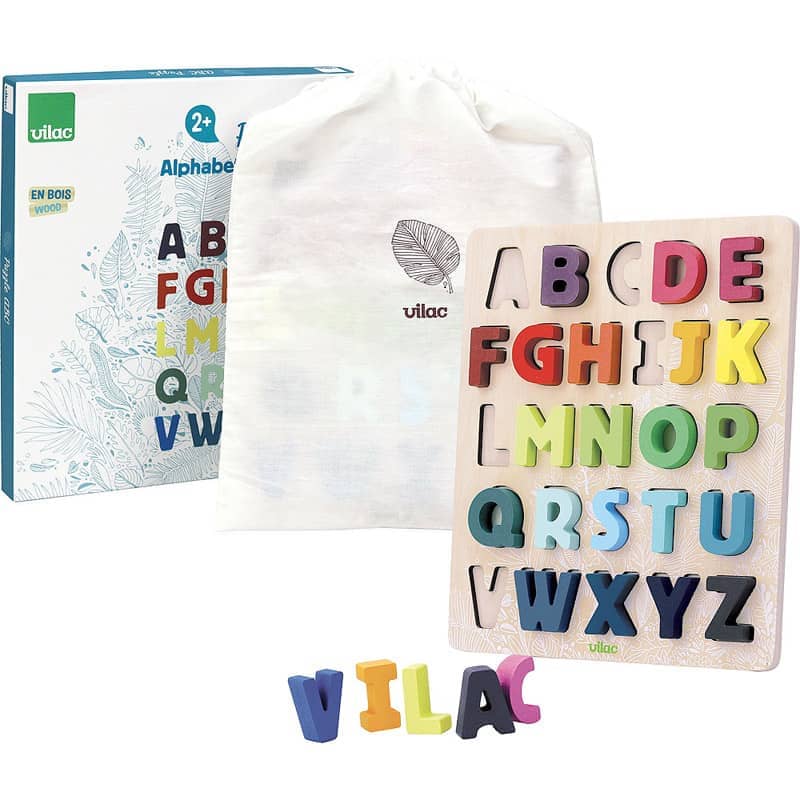 Puzzle ABC Alphabet a encastrer Sous La Canopee Vilac