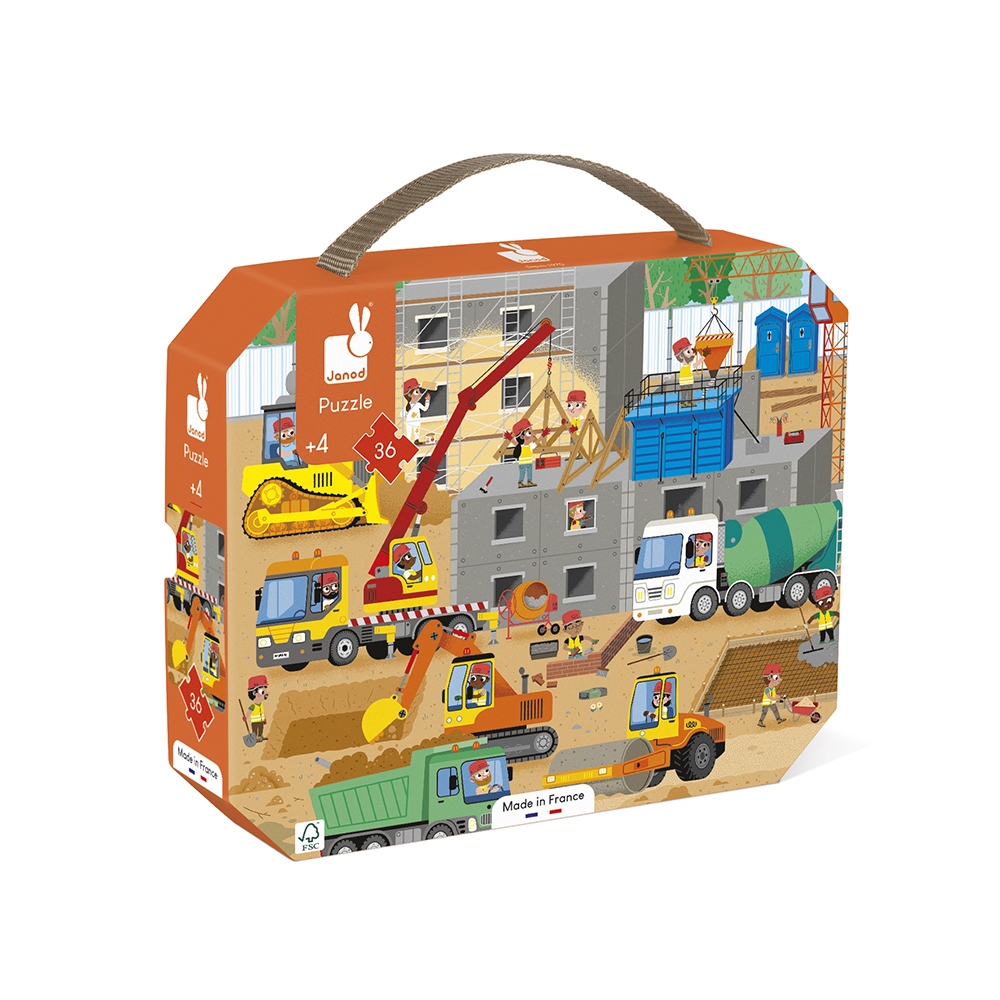 Puzzle Chantier 36 pieces Janod 