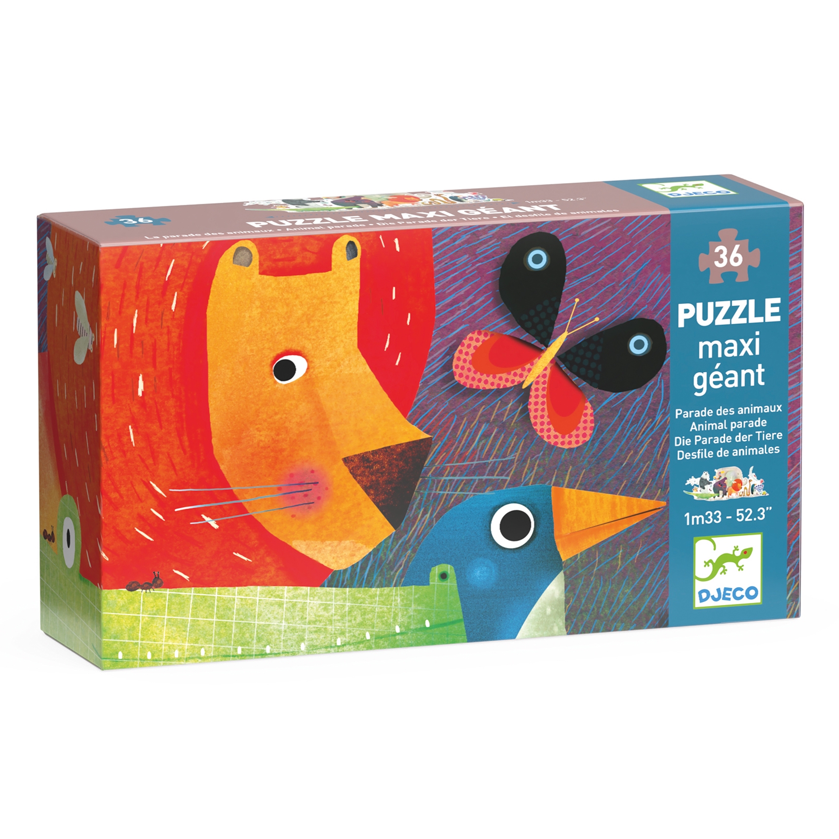 Puzzle geant La parade des animaux 36 pcs Djeco