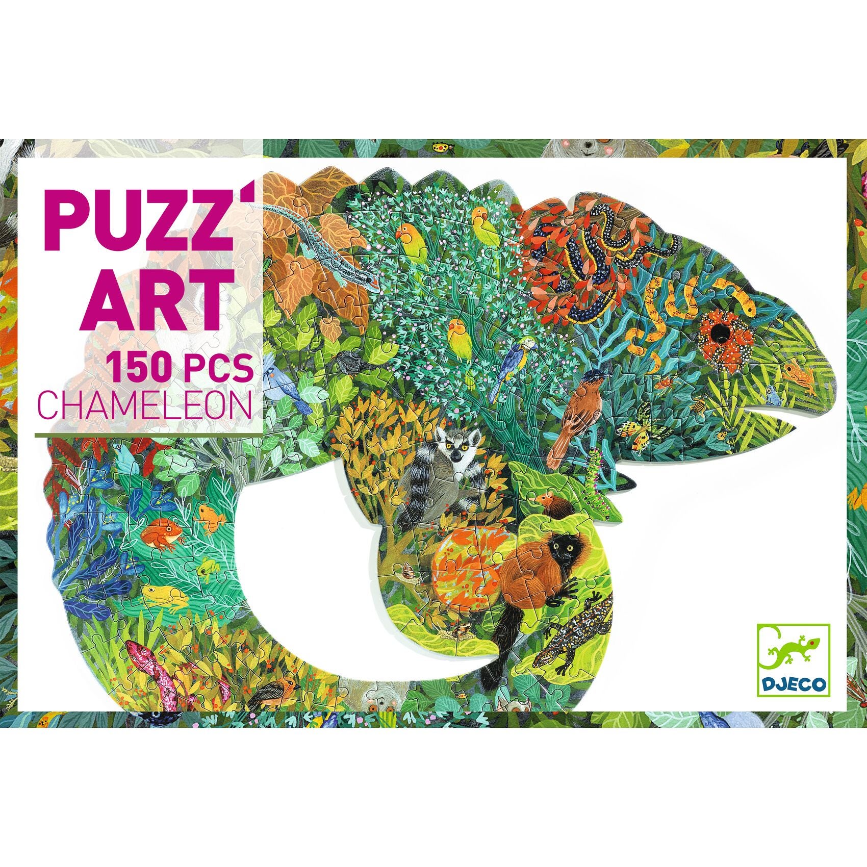 Puzzle Puzz'Art Chameleon 150 pcs Djeco