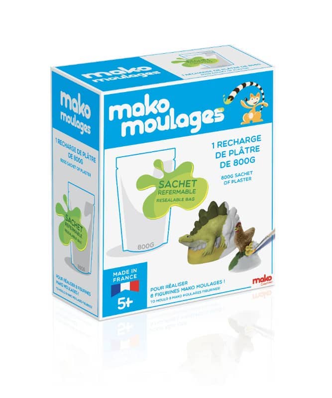 Recharge platre 800 g pour moulages Mako Moulages