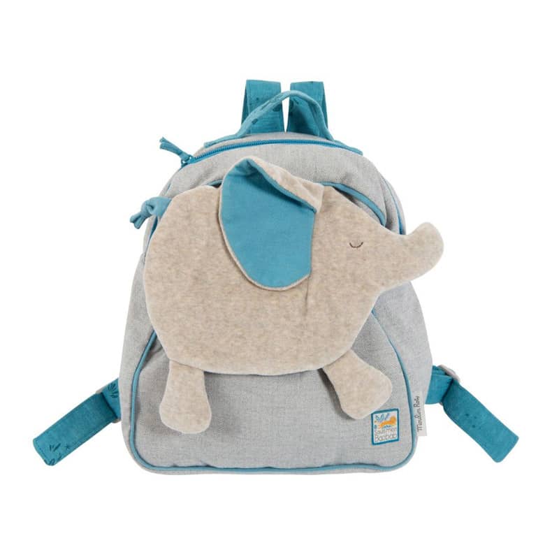 Sac a dos a broder Bergamote l'elephant Sous mon baobab Moulin Roty