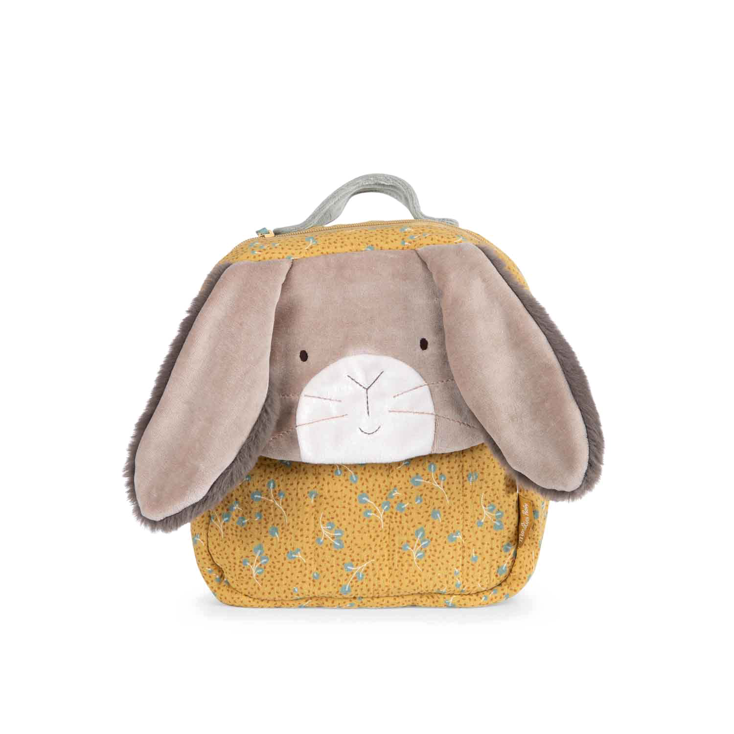Sac a dos personnalise Lapin ocre Trois petits lapins Moulin Roty