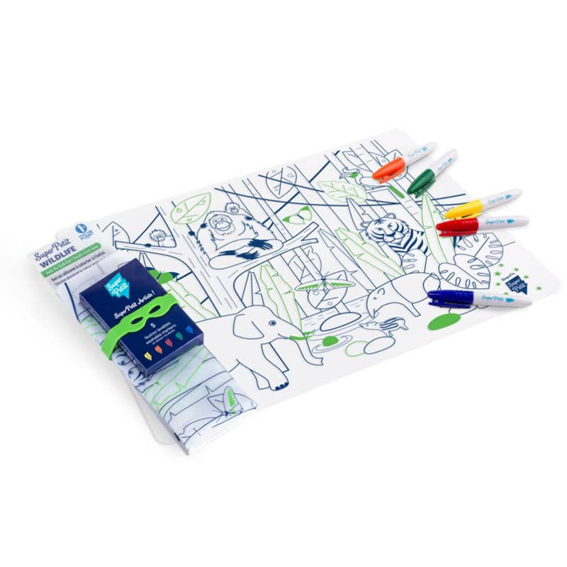 Set en silicone a colorier Jungle SuperPetit