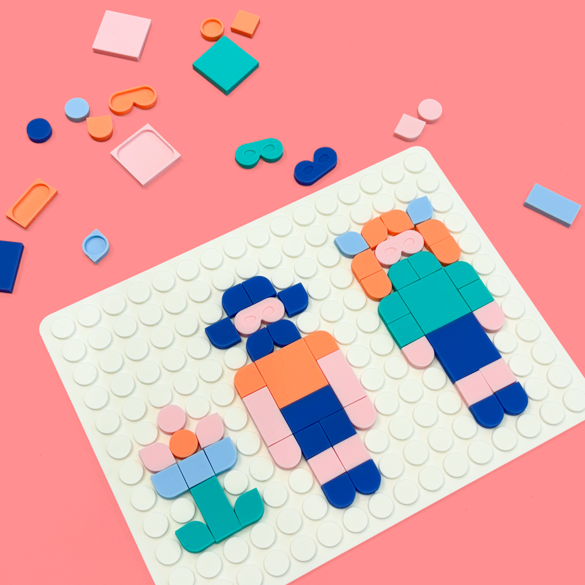 Silipop mosaïques à clipser blanc Superpetit