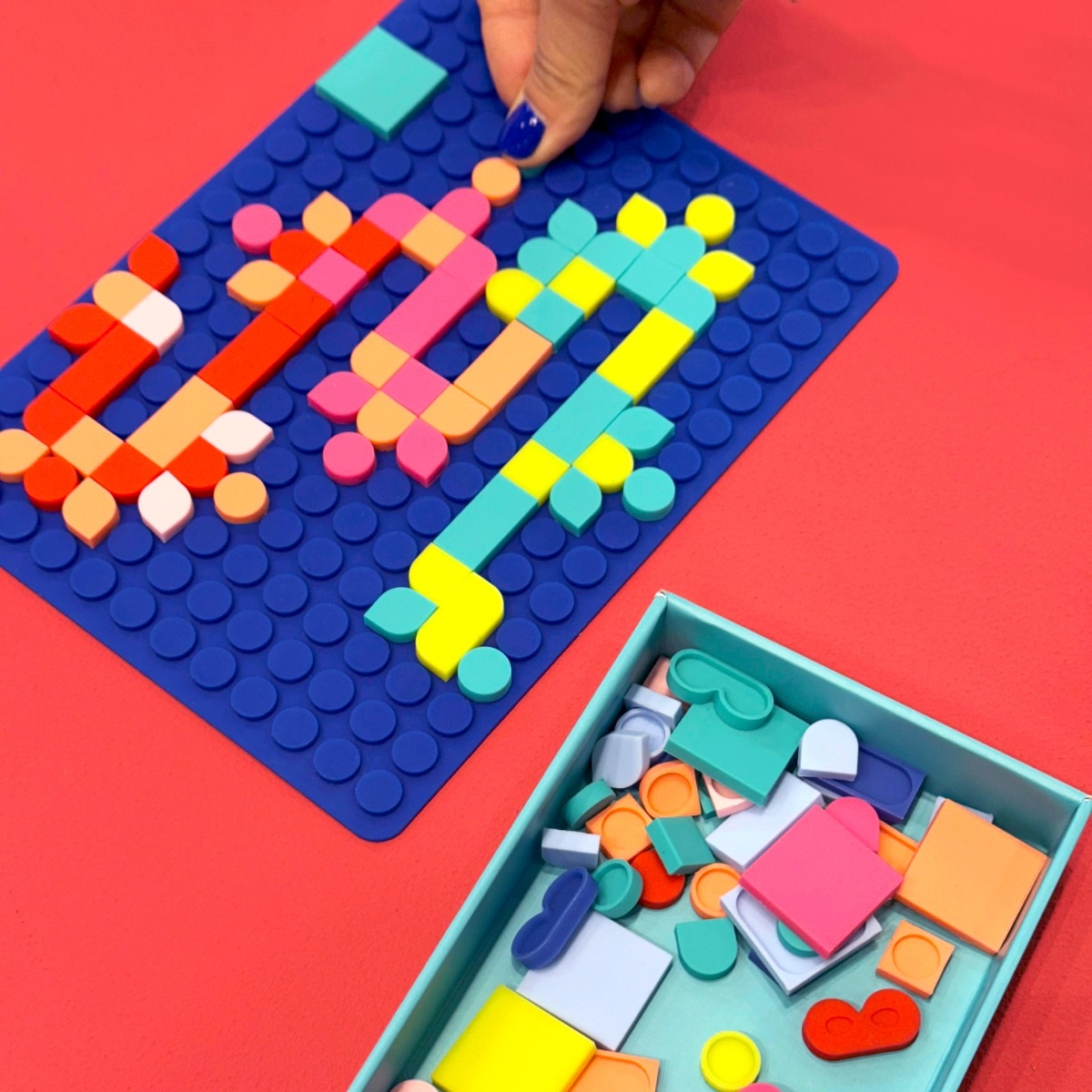 Silipop mosaïques à clipser bleu Superpetit